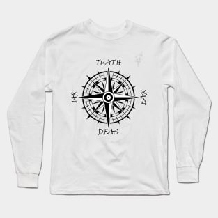 Scottish compass with gaelic cardinal points Long Sleeve T-Shirt